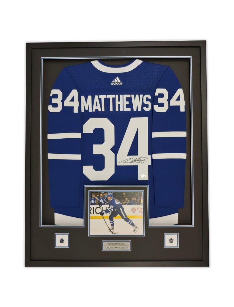 Auston Matthews Toronto Maple Leafs Signed Autographed Blue #34 Jersey –