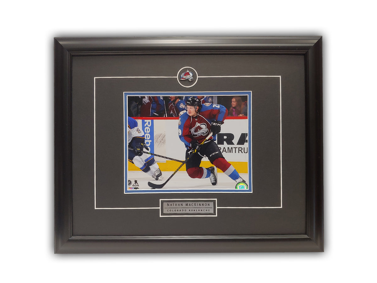 Nathan MacKinnon in Action Colorado Avalanche 8 x 10 Framed