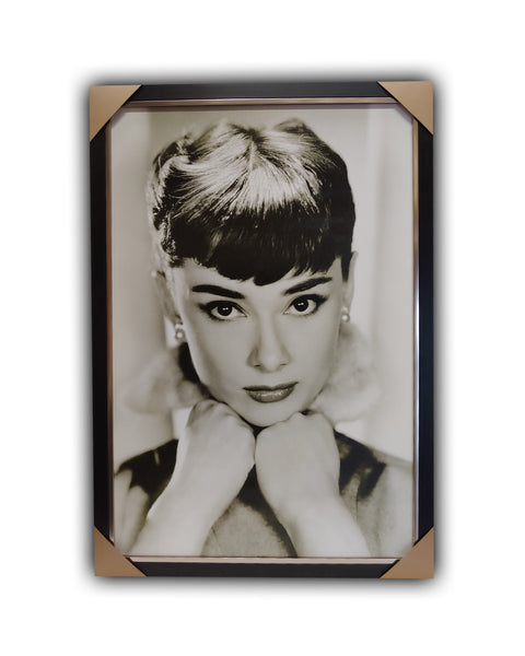 Audrey Hepburn "SEPIA" Framed Licensed Print 27x39