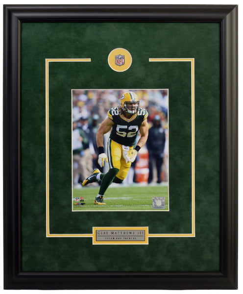 Green Bay Packers Clay Matthews  Framed 8x10 Licensed Photo