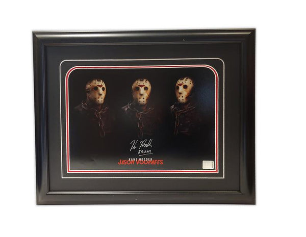 Kane Hodder "JASON VOORHEES" 19.5x16.5 Framed Autographed Print