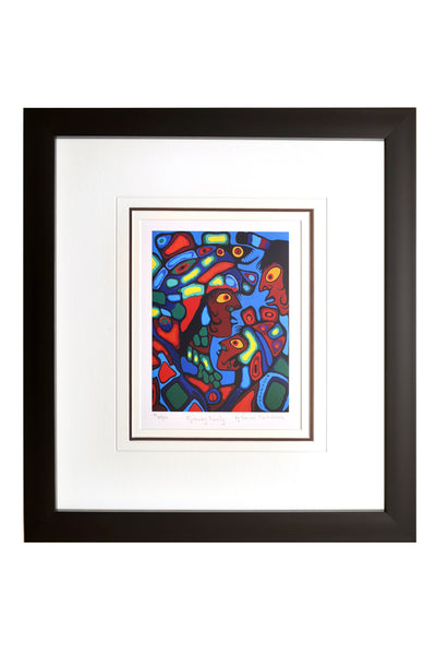 Norval Morrisseau "Ojibway Family" Framed Limited Edition