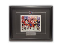 Bobby Hull - Brad Park - Maurice Richard - Gordie Howe - Bobby Orr - Dave Keon Original Six HOF 19' x 23' - Framed Print