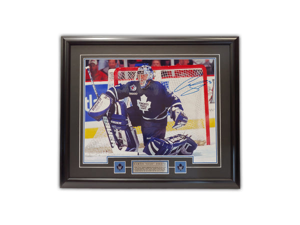 Curtis Joseph "CUJO" Toronto Maple Leafs - 23x27 Signed Framed Print