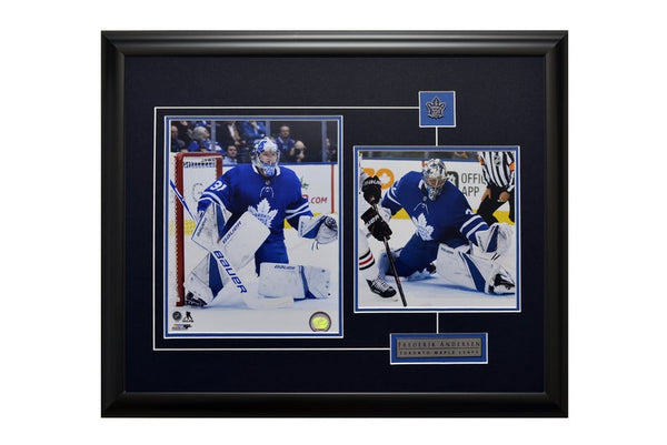 Toronto Maple Leafs Frederik Andersen Action Shots Two Framed 8x10 Licensed Photos