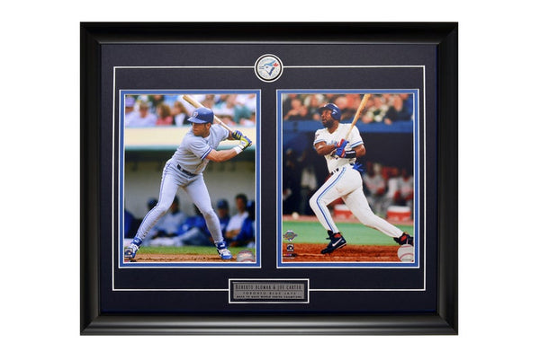 Toronto Blue Jays Joe Carter/Roberto Alomar Action Shot Two Framed 8x10 Licensed Photos