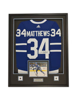 Auston Matthews Toronto Maple Leafs Framed Autographed Jersey 34x42