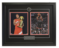 Toronto Raptors Kyle Lowry Trophies & Action Shot Two Framed Licensed 8x10 Photos WTN-13