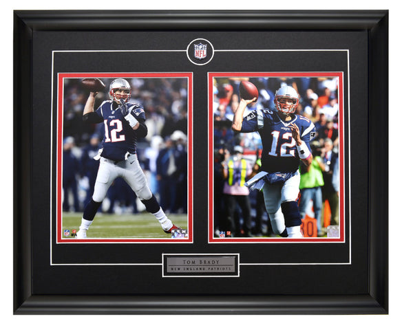 New England Patriots Tom Brady Action Shots Two Framed 8x10 Licensed Photos