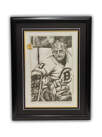 Gerry Cheevers Boston Bruins Limited Edition Art Print 21 x 27
