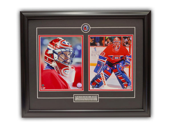 Patrick Roy "Hockey Hall Of Fame 2006 Inductee" 19' x 23' Dual Framed Licensed Prints
