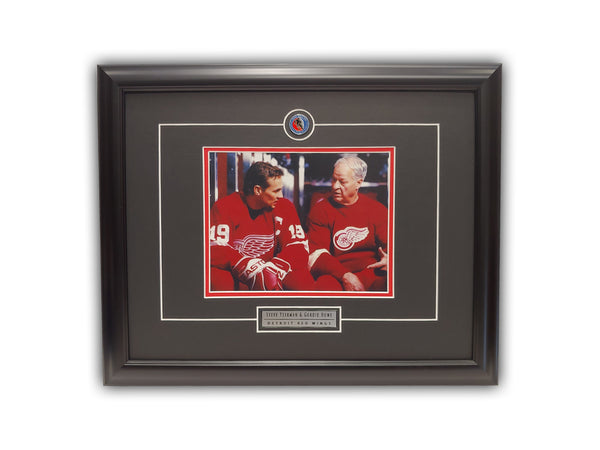 Steve Yzerman & Gordie Howe Detroit Red Wings 19' x 23' Framed Licensed Print